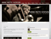 Tablet Screenshot of annemetteiversen.com